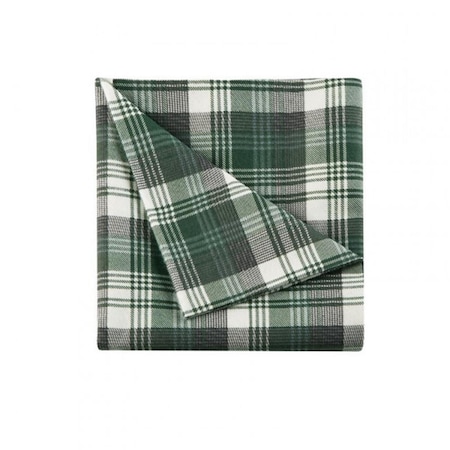 Woolrich Tasha Flannel Sheet Set, Green - King WR20-1794